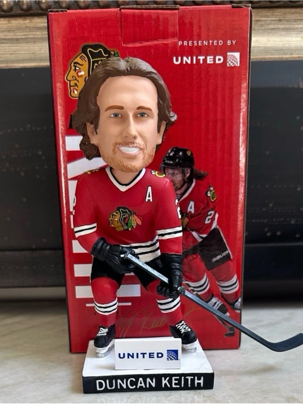 Duncan Keith Chicago Blackhawks Centennial Bobblehead BDA 2025 NIB w/ Box
